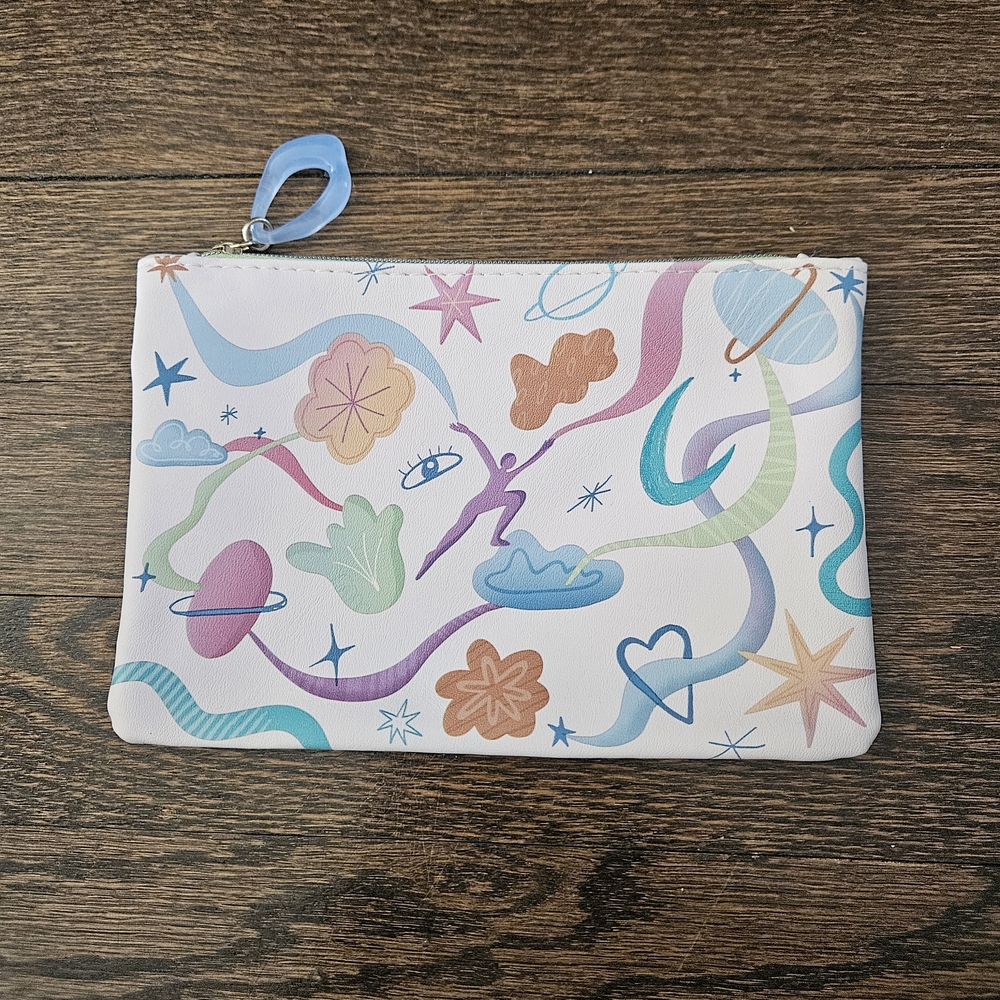 ⚪️🔴5/10$ ipsy Multicolor Abstract Cosmetic Bag